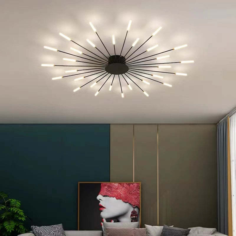 Asterra Albina Metal & Acrylic Flush Ceiling Light, 12W to 42W LED
