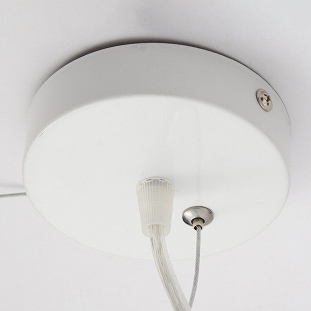 Lampa wisząca, biały akrylowy klosz w kształcie chmury, zintegrowany LED, LumaCloud