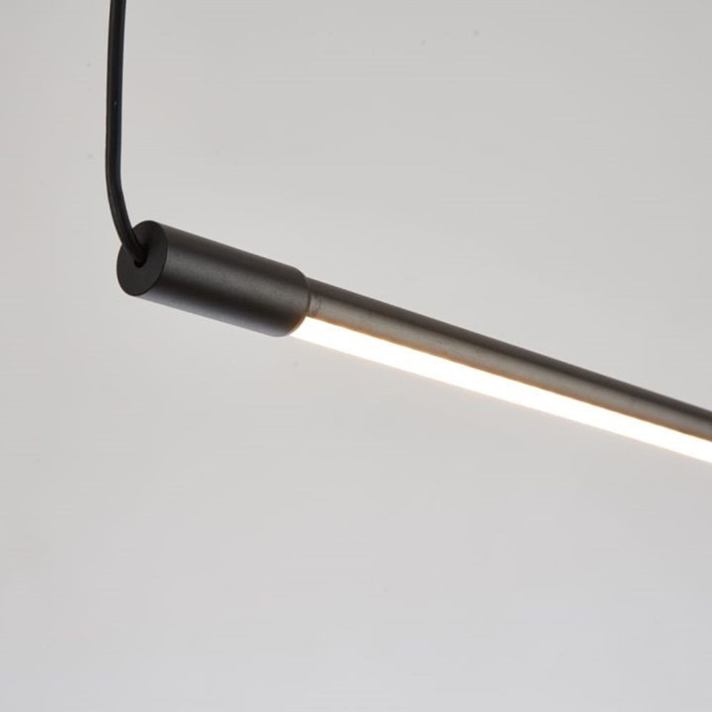Zynar Minimalist Linear Pendant Light, Black | Fioriscas
