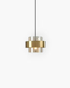 Lampada a sospensione Solara Industrial-Edge, vetro e metallo, due colori