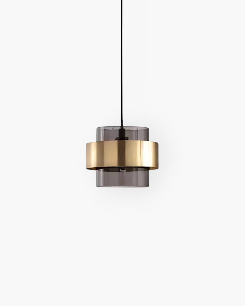 Lampada a sospensione Solara Industrial-Edge, vetro e metallo, due colori
