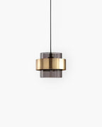 Lampada a sospensione Solara Industrial-Edge, vetro e metallo, due colori