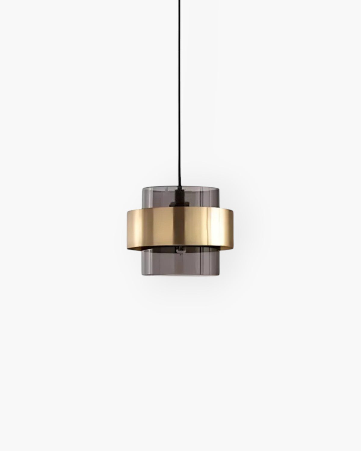 Lampada a sospensione Solara Industrial-Edge, vetro e metallo, due colori