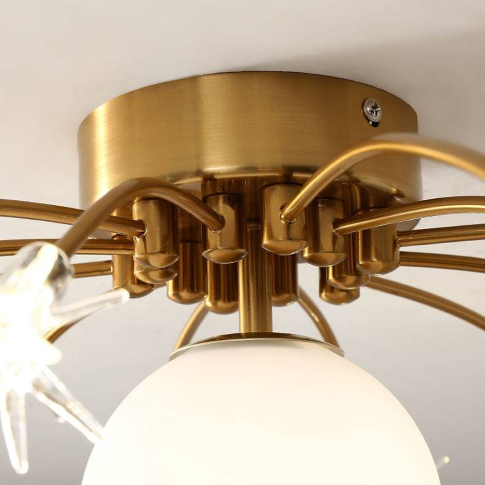 Aria Modern Planet Flush Mount Ceiling Light, Living Room | Fioriscas