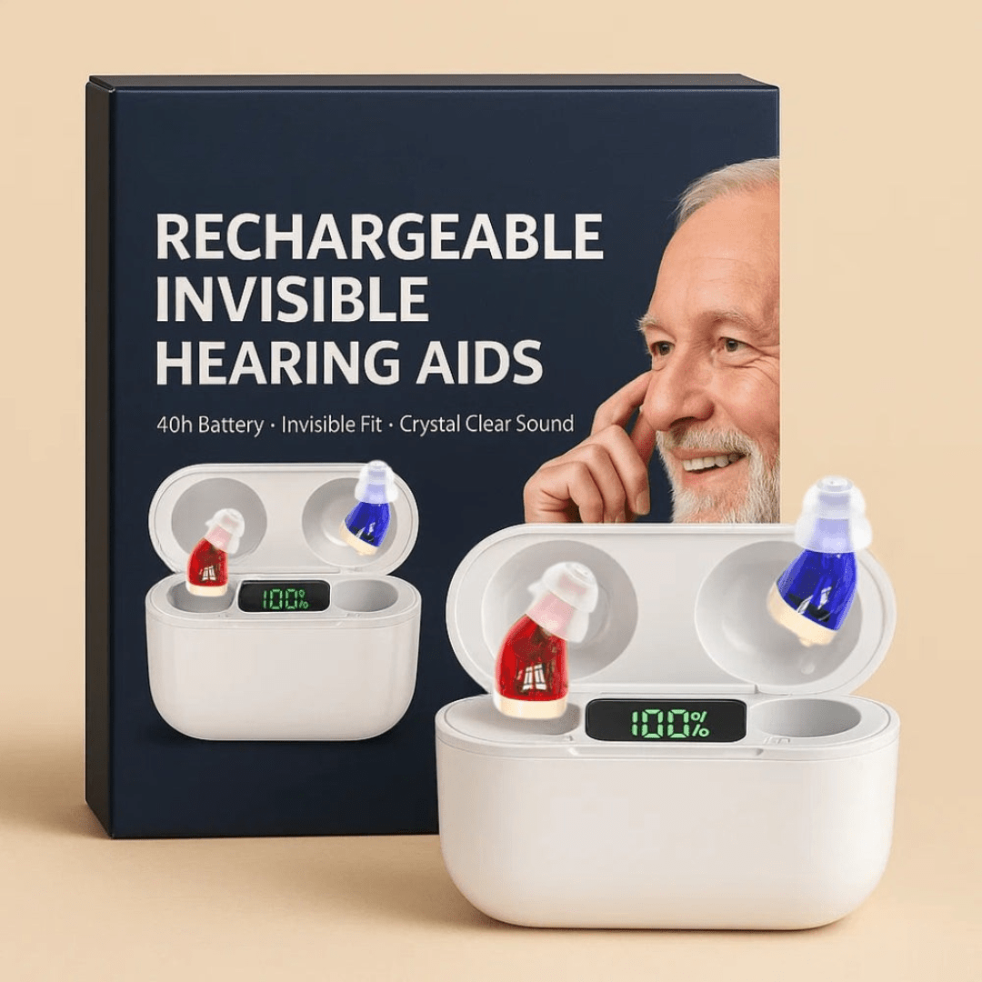 Aparelhos auditivos invisíveis intra-auriculares para qualidade de som superior - Fioriscas