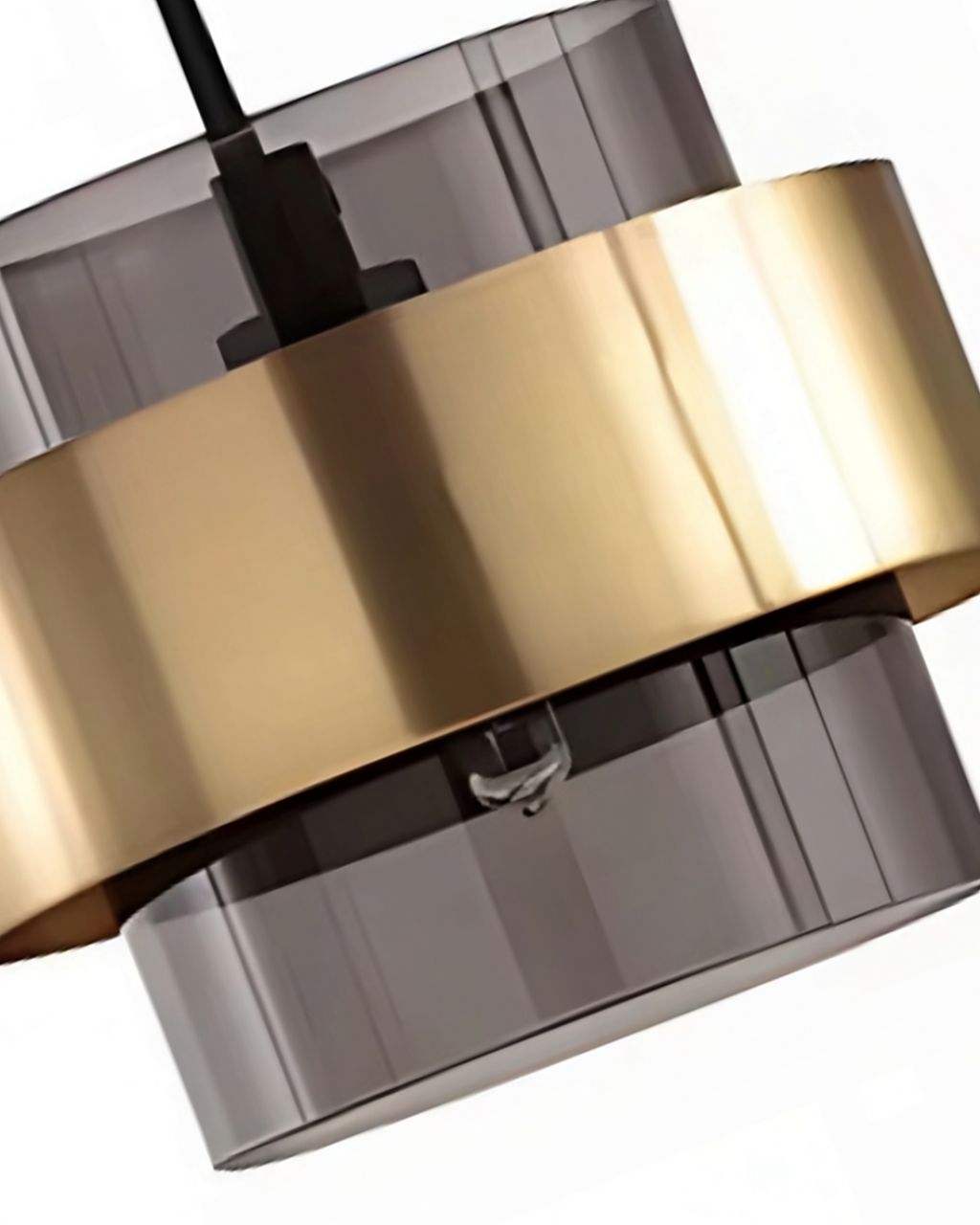 Lampada a sospensione Solara Industrial-Edge, vetro e metallo, due colori