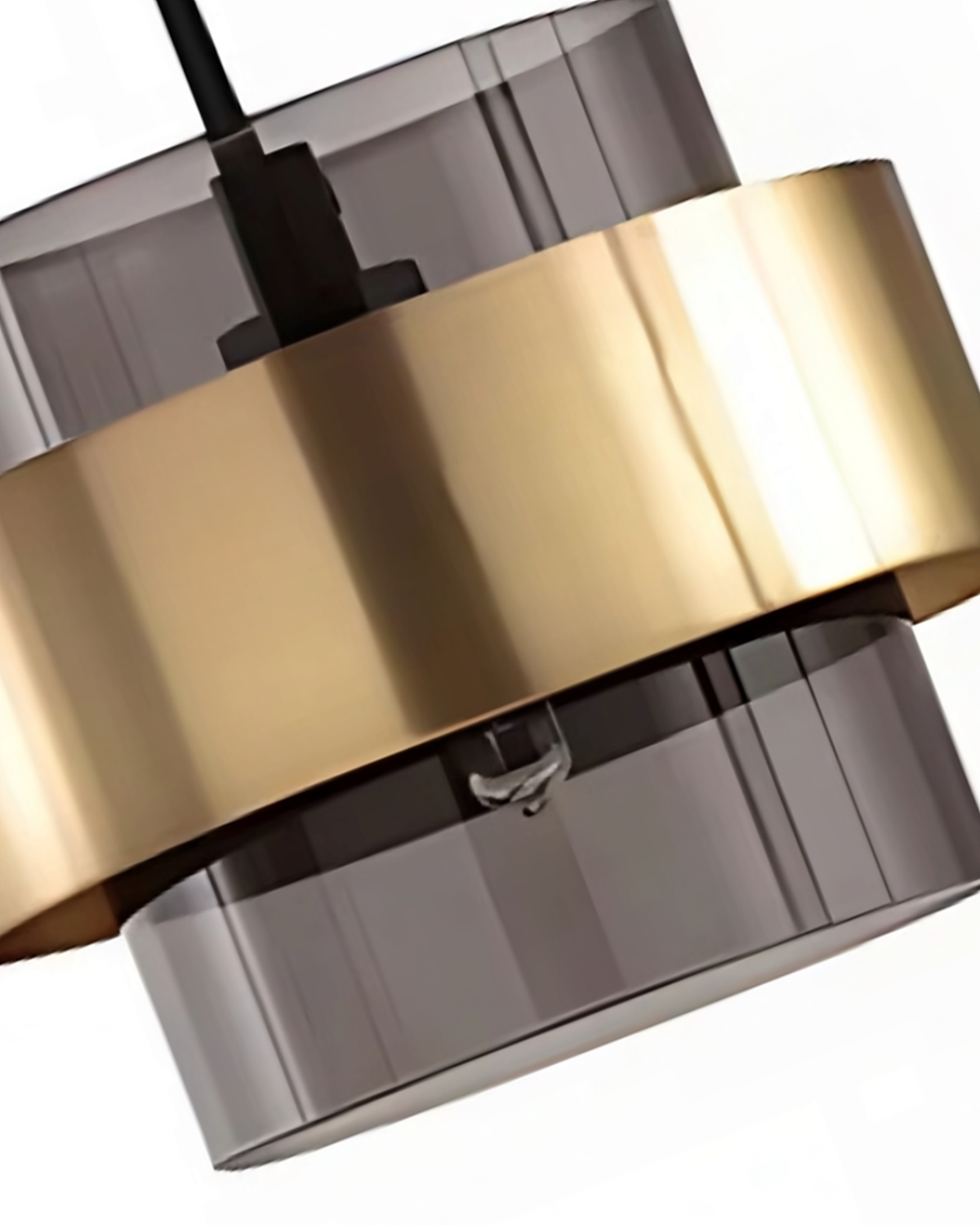 Lampada a sospensione Solara Industrial-Edge, vetro e metallo, due colori