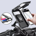 NovaTrail-cykeltelefonholder med vandtæt etui og 15 W trådløs powerbank