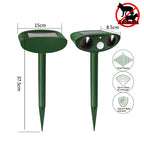 Solar-Powered Ultrasonic Animal Deterrent for Foxes, Cats & Birds