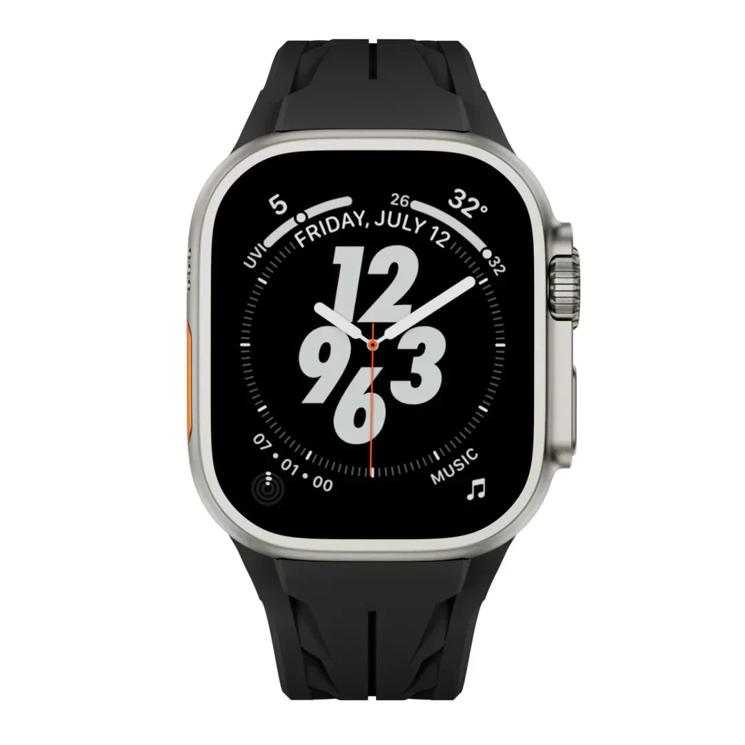 Apple Watch-rem, Liora FKM gummirem med sommerfuglelås