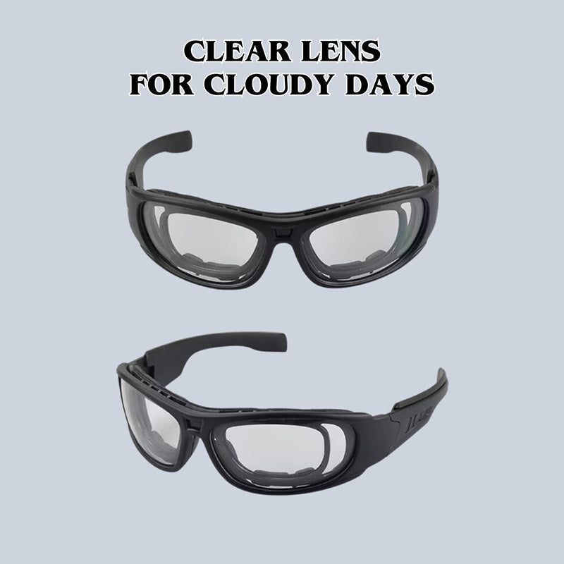 VeloLux Polarized Motorcycle Sunglasses, UV400 Mirror Lens, Wraparound Fit