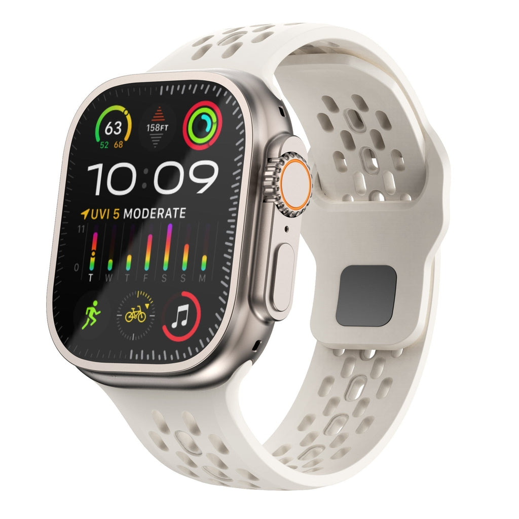 Pasek do Apple Watch, AeroFlex oddychający z gumy szwajcarskiej FKM, sportowy fason
