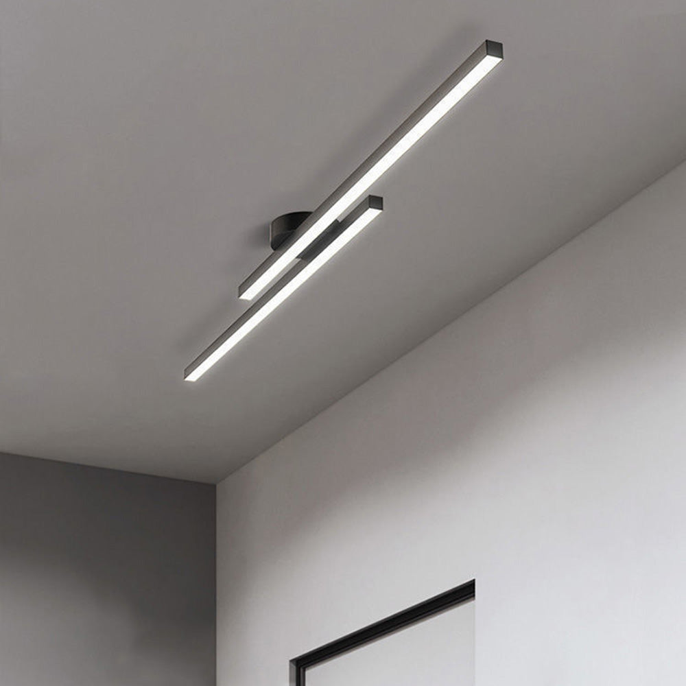 Plafoniera LED ultrasottile semipiatta in alluminio, LumenVale