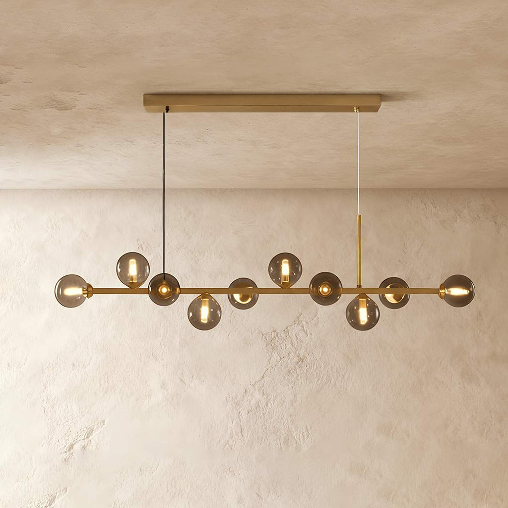 LumaLine Modern Linear Pendant Chandelier For Dining And Living Rooms