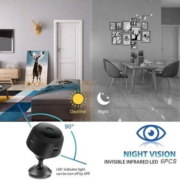 Portable 1080P WiFi Security Camera With Magnetic Mount