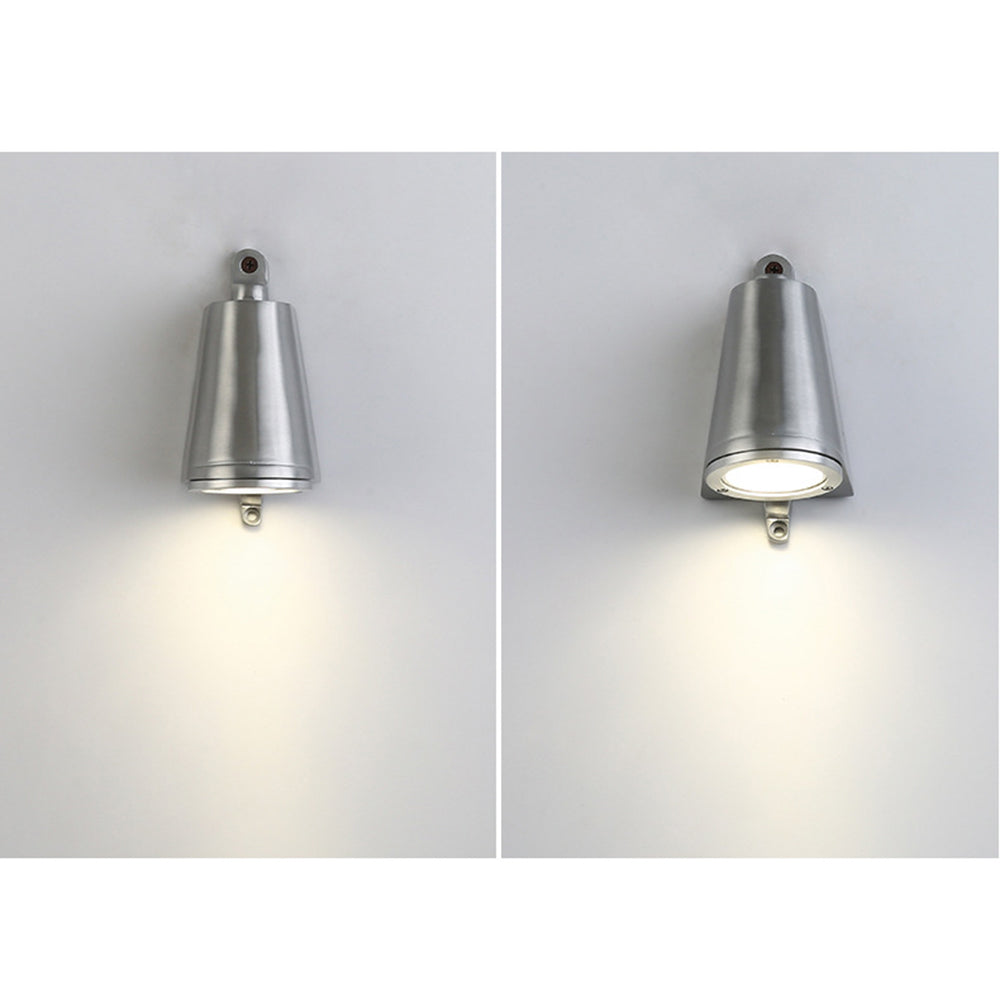 Ray Industrial Metal Bell Shaped Indoor Wall Lamp, Black/Grey/Coppery/Aluminum | Fioriscas