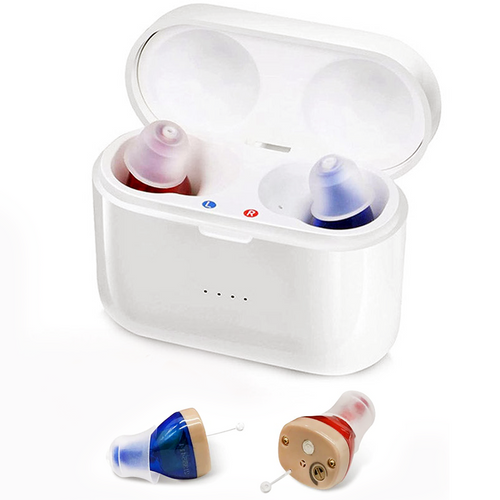 Auralis Duo Rechargeable In-Ear Aids With Invisible Low Profile