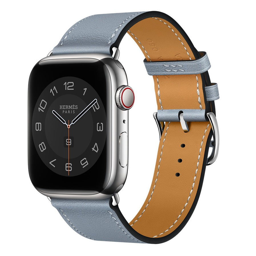 Marvelle valódi bőr Apple Watch szíj, kézzel varrott pánt, 38-49 mm