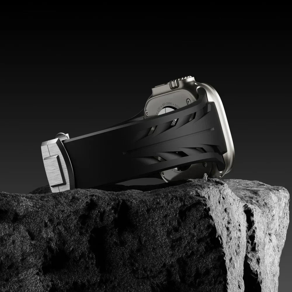 Apple Watch-rem, Liora FKM gummirem med sommerfuglelås