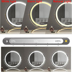 Dimmable LED Vanity Mirror, 360° Rotation, Touch Control, 15.8 In