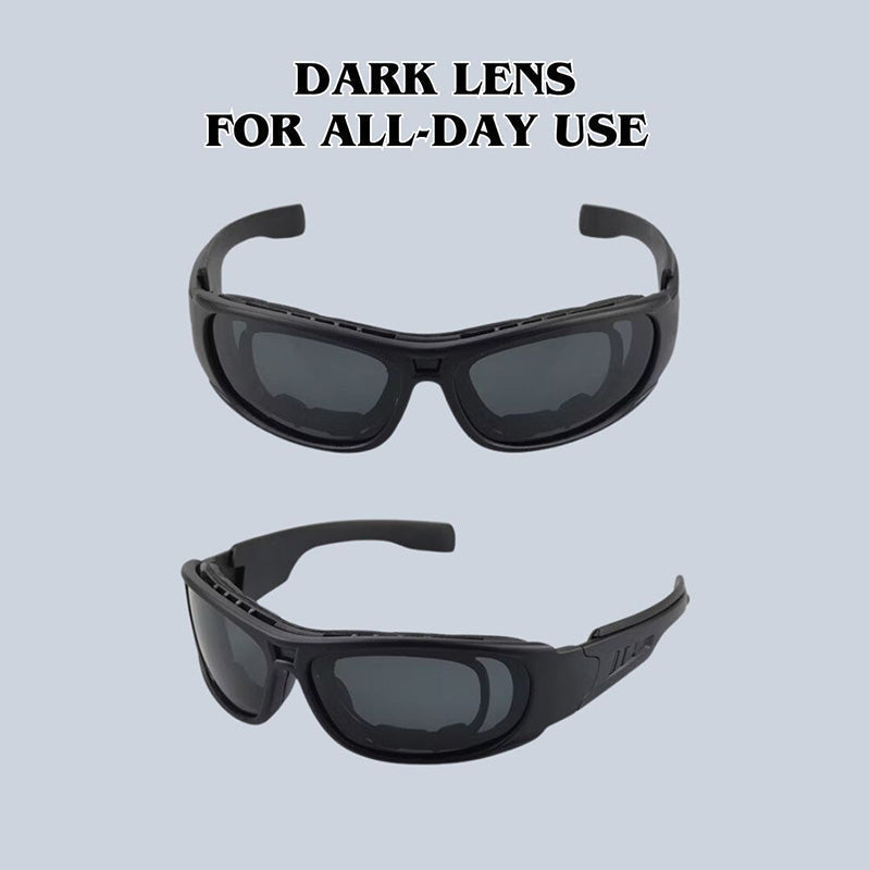VeloLux Polarized Motorcycle Sunglasses, UV400 Mirror Lens, Wraparound Fit