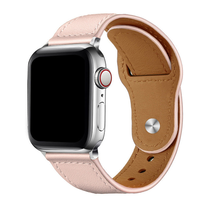 Correia de Loop em Pele Vegana para Apple Watch, Fecho de Pino e Encaixe