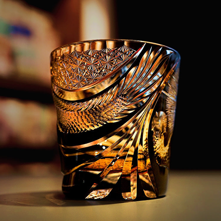 Copo de Whisky Takumi Soaring Dragon Crystal, Caixa de Madeira