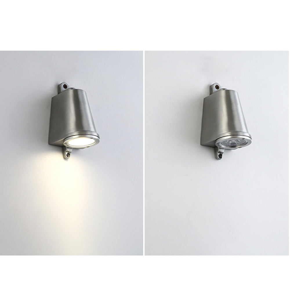 Ray Industrial Metal Bell Shaped Indoor Wall Lamp, Black/Grey/Coppery/Aluminum | Fioriscas