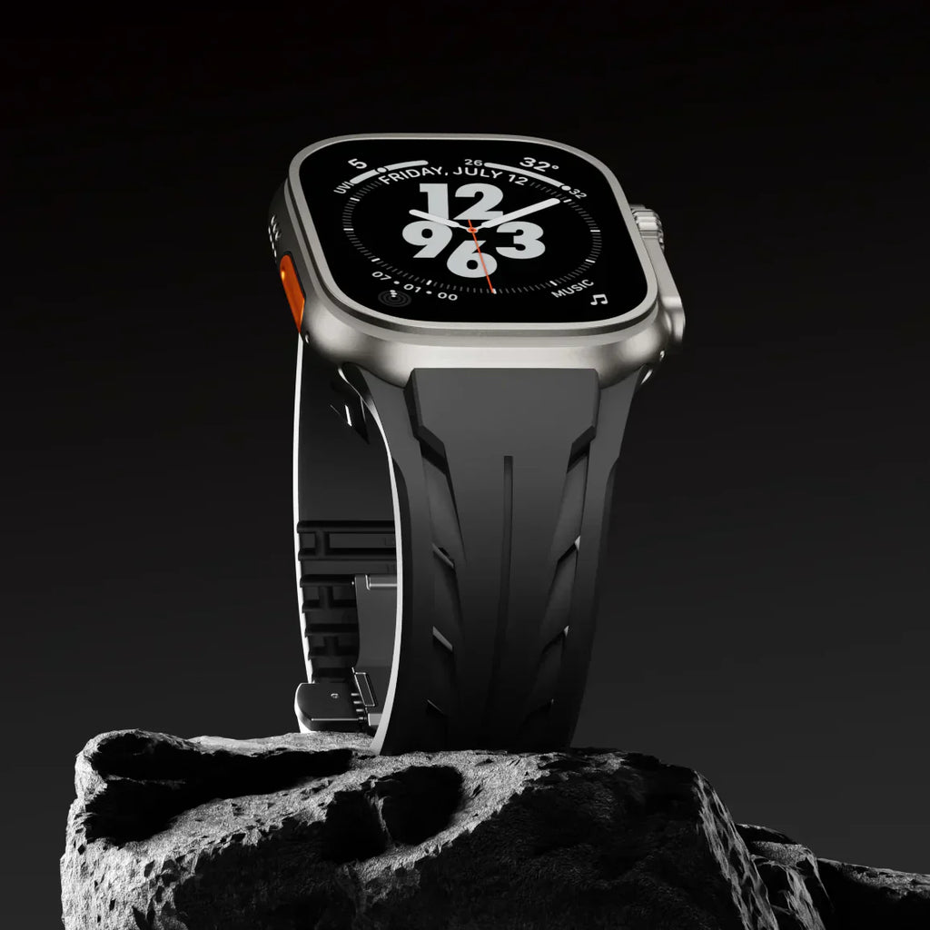 Apple Watch-rem, Liora FKM gummirem med sommerfuglelås