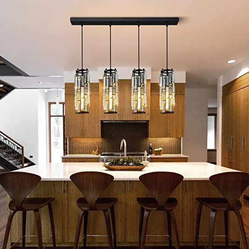 Kristy Cluster Pendant Light, Black & Gold | Fioriscas