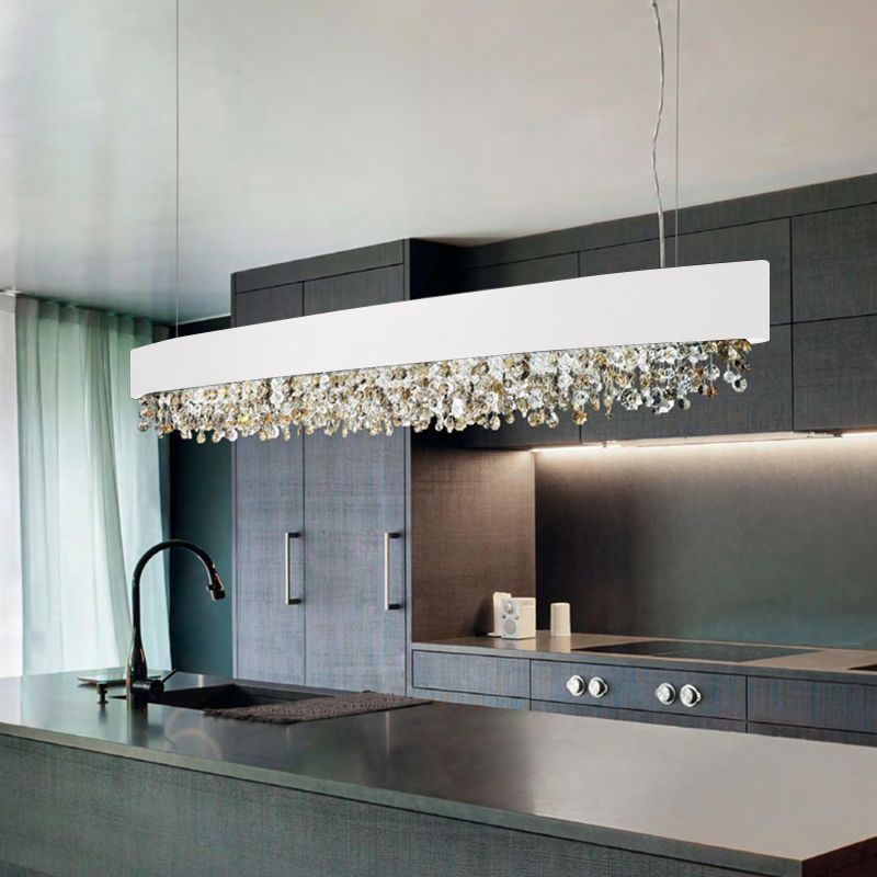 Kristy Modern Crystal Pendant Light Black/White/Brown/Gold | Fioriscas
