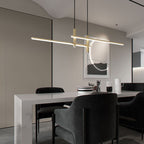 Pendant Light With A Linear Silhouette, Nexa LED Dining Fixture