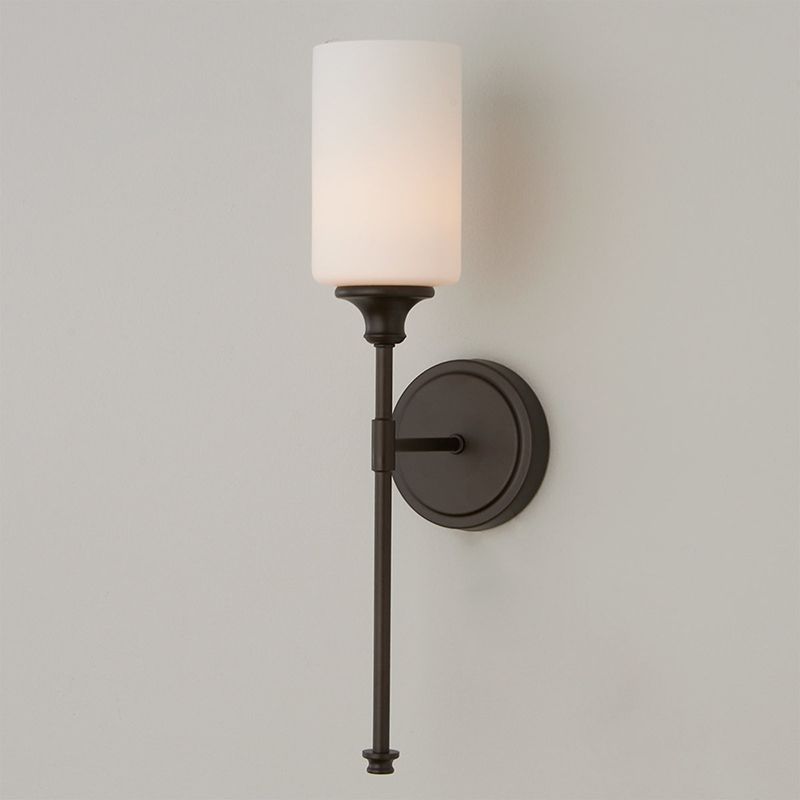 Arisha Milky Glass Mirror Front Vanity Wall Lamp, 2 Colour | Fioriscas