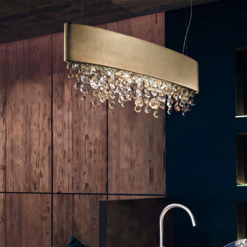 Kristy Modern Crystal Pendant Light Black/White/Brown/Gold | Fioriscas