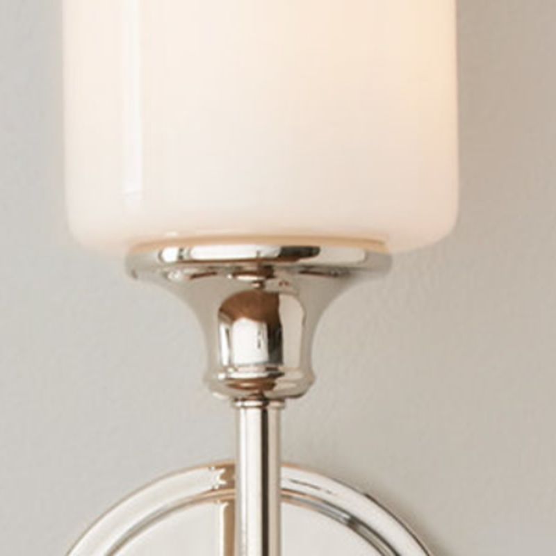 Arisha Milky Glass Mirror Front Vanity Wall Lamp, 2 Colour | Fioriscas