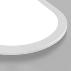 Plafonieră NovaOval, profil oval subțire, neagră sau albă