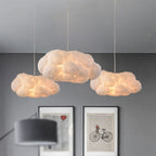 Lampa wisząca, biały akrylowy klosz w kształcie chmury, zintegrowany LED, LumaCloud