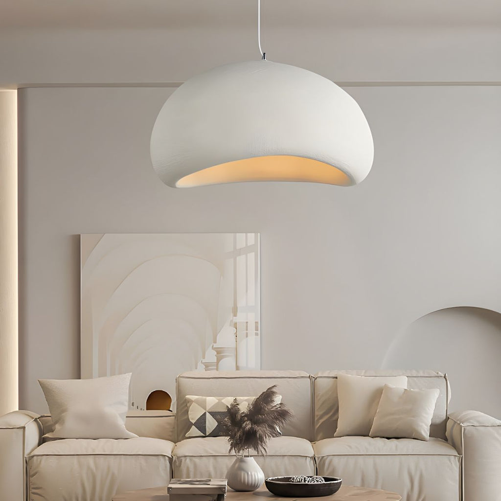 Lampada a sospensione a ciotola in stile Wabi Sabi, plafoniera LED regolabile