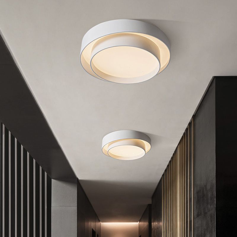 Arux Nordic Art Deco Circular Flush Mount Ceiling Light | Fioriscas