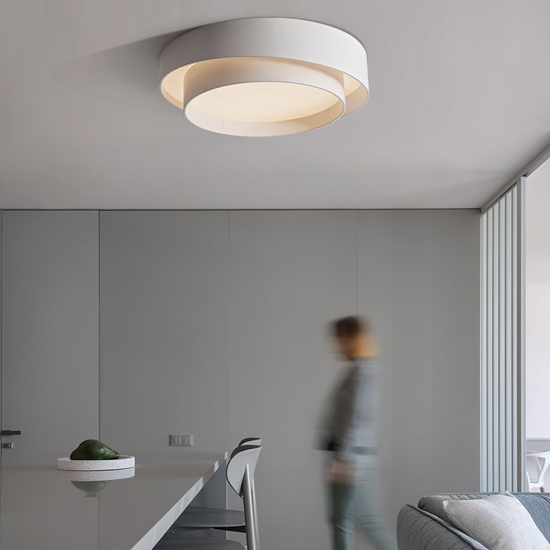 Arux Nordic Art Deco Circular Flush Mount Ceiling Light | Fioriscas