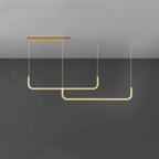 EdgeGlow pendellampe i metall og silikon, to LED-hoder, 90–150 cm