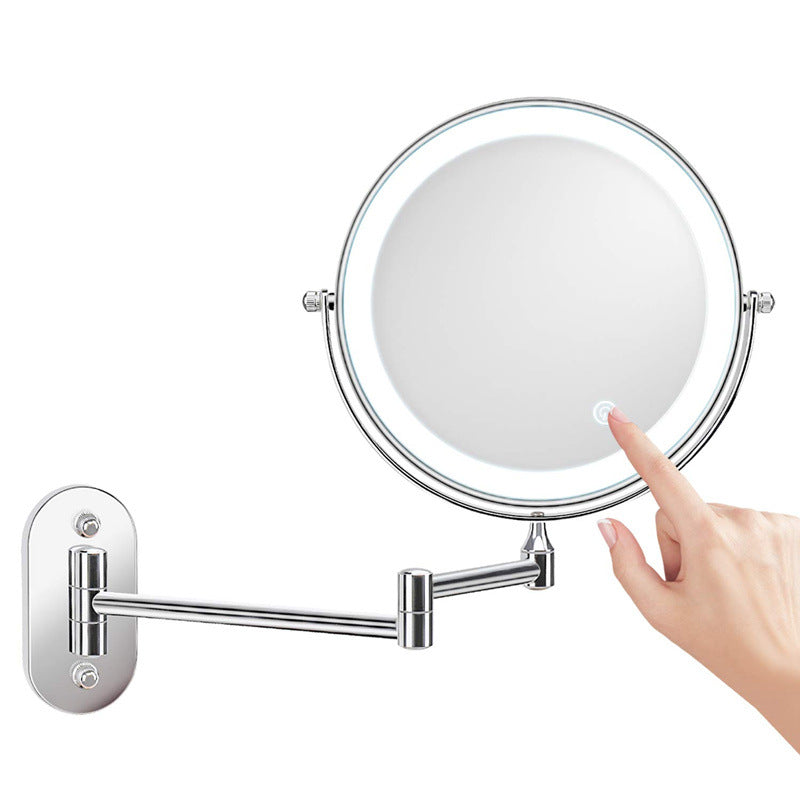 Specchio da barba a parete Luxa LED, ricaricabile, ingrandimento 3X o 10X