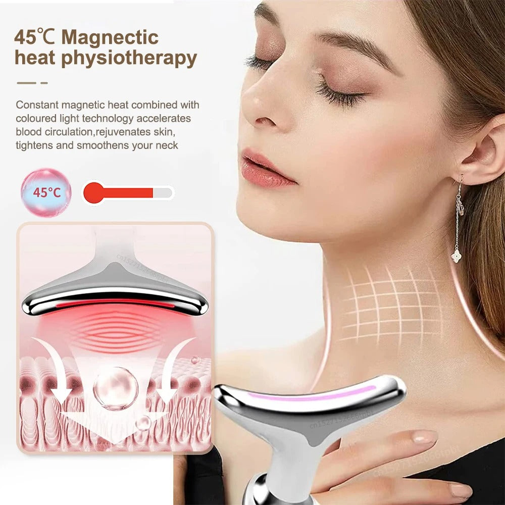 Lumiva 7-In-1 EMS Face And Neck Tightening Device Kit