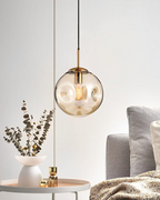 Lampa wisząca VeraLux Vintage-Glow, przyciemniane szkło, sześć wariantów kolorystycznych