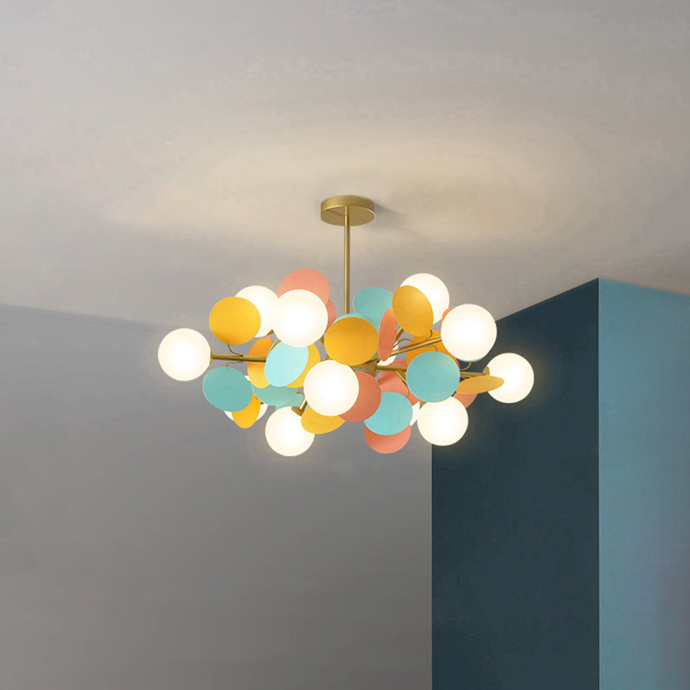 מנורת תלייה מאקריליק AstraLumen, תאורת LED זוהרת לחדרים מודרניים
