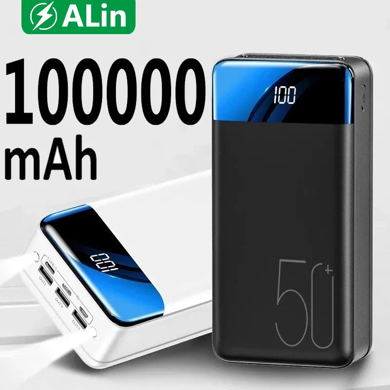 Portable Power Bank, 100,000mAh Capacity With Fast Charging