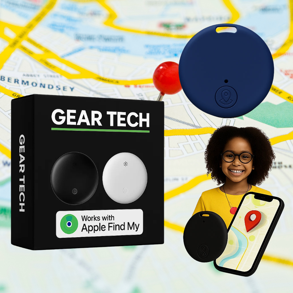 Portachiavi GPS per bambini, impermeabile, con batteria da 12 mesi, compatibile con Dov’è di iOS