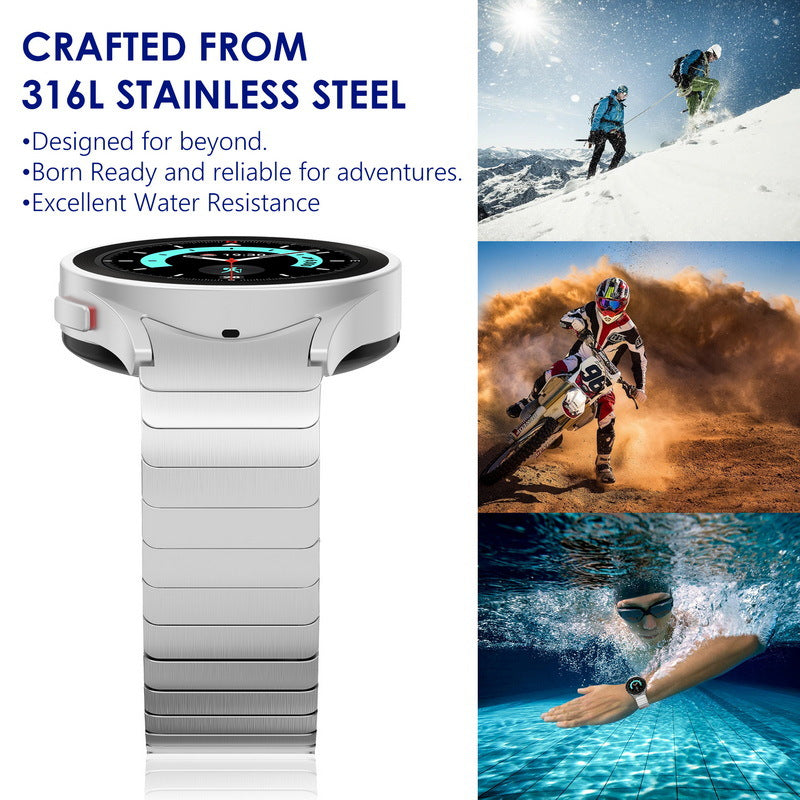 Rozsdamentes acél szíj pillangócsattal Galaxy Watch 4/5/6/7 Pro készülékhez