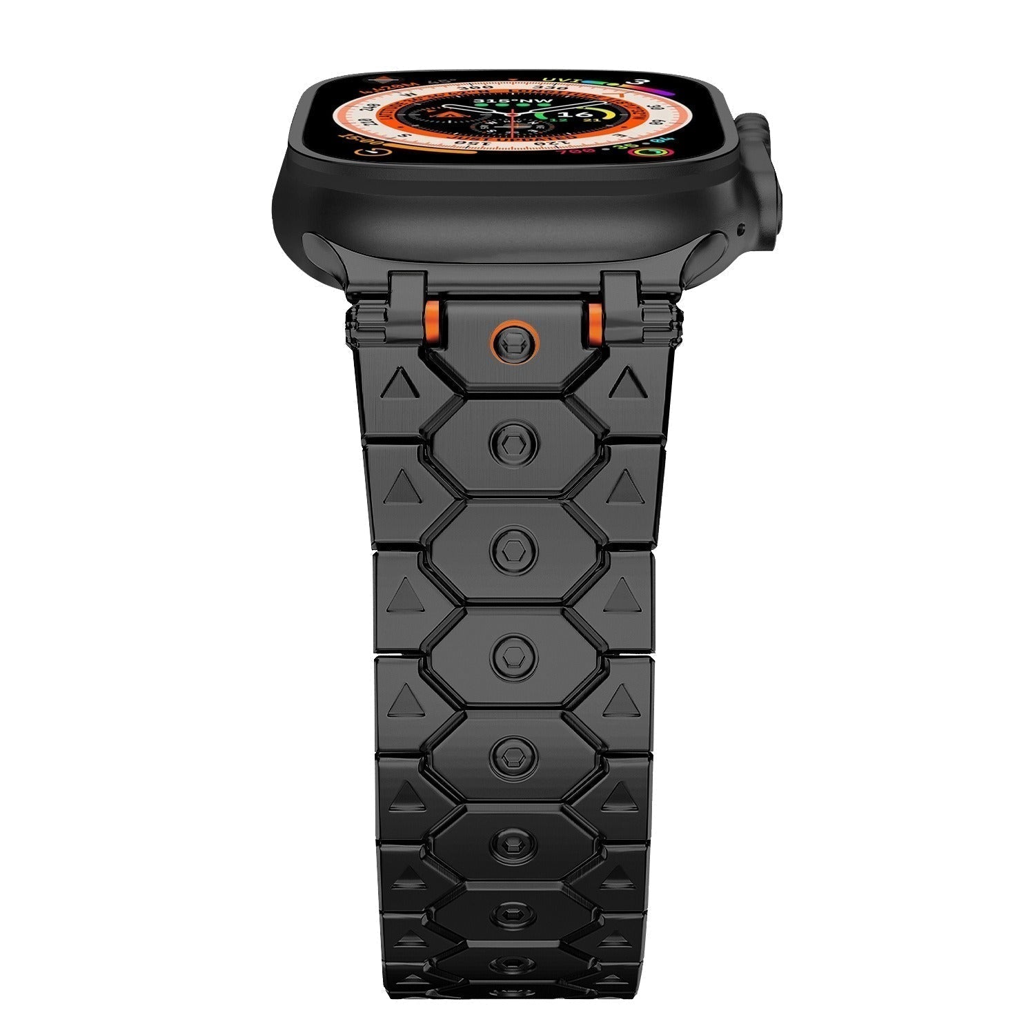 Vantira FusionX Titanium Apple Watch-rem, sekskantet led-design