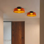 Handgefertigte Glasdeckenleuchte, nordisches Lumenweave-Design mit mehreren Ebenen